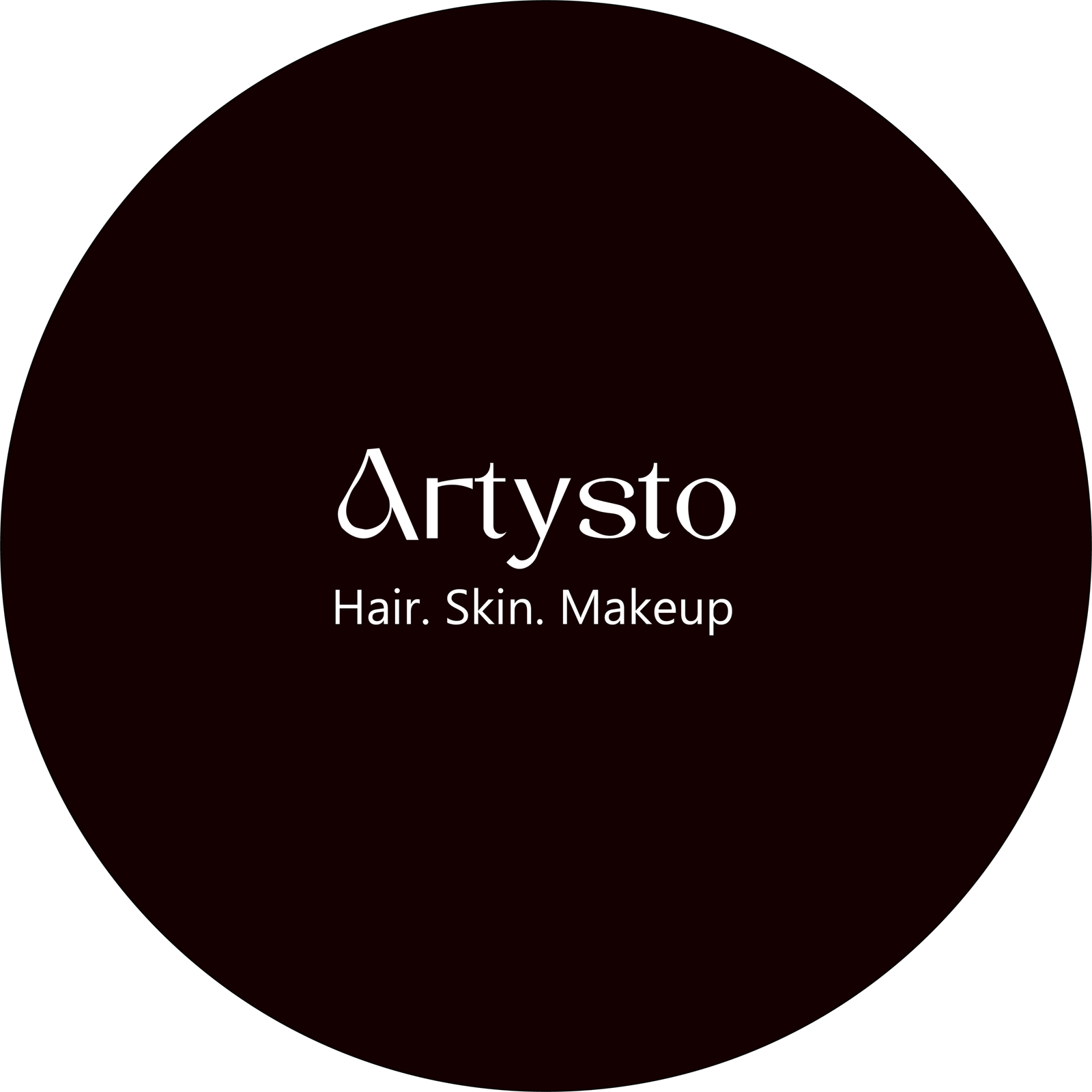 Artysto Salon logo representing a stylish and modern beauty salon brand identity